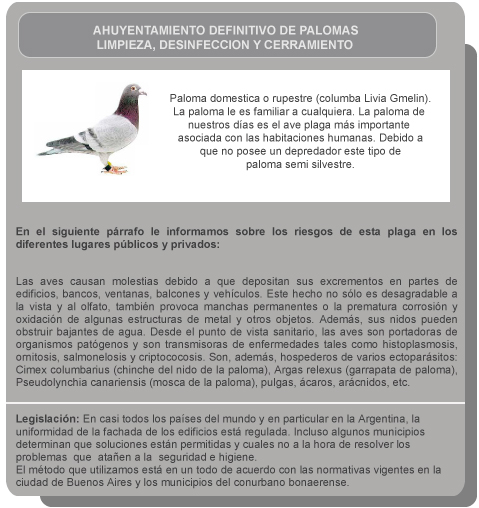 Ahuyentamiendo de Palomas